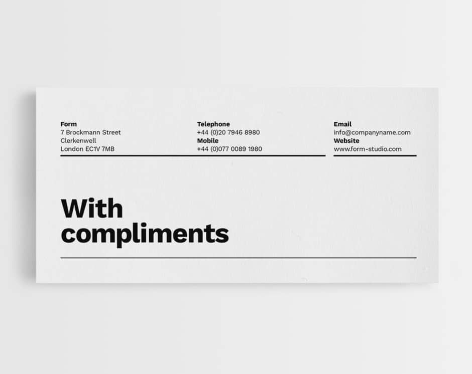 Compliment Slips