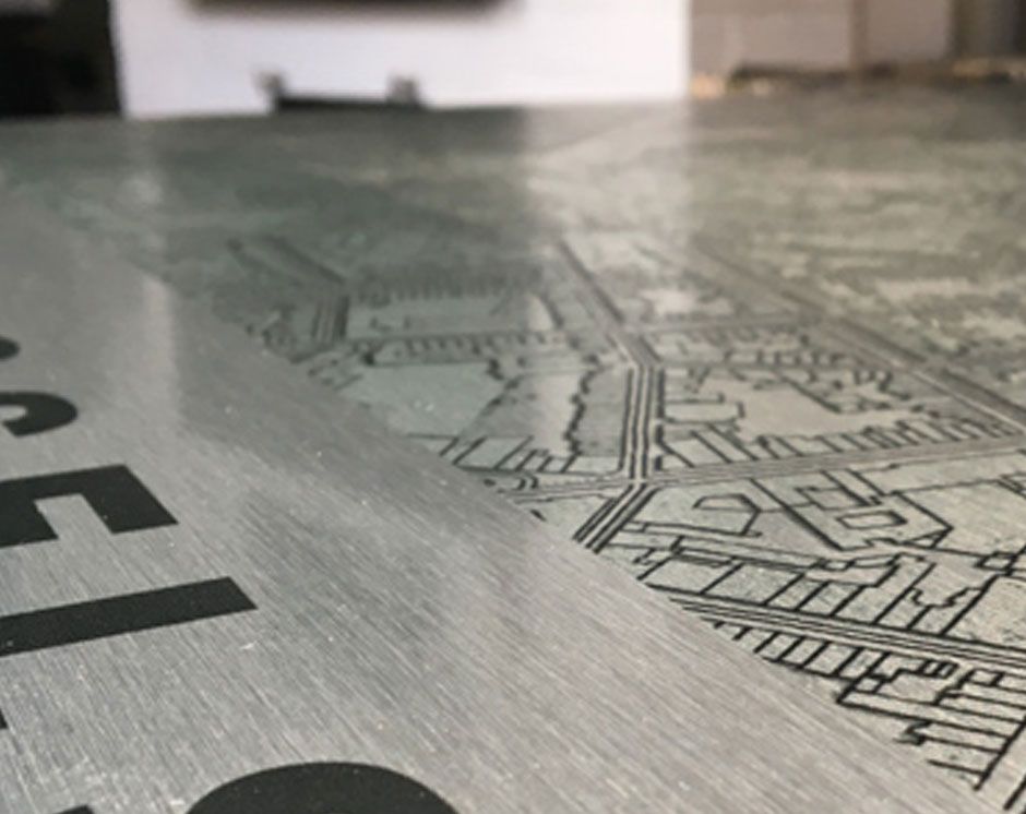 Brushed Dibond Printing