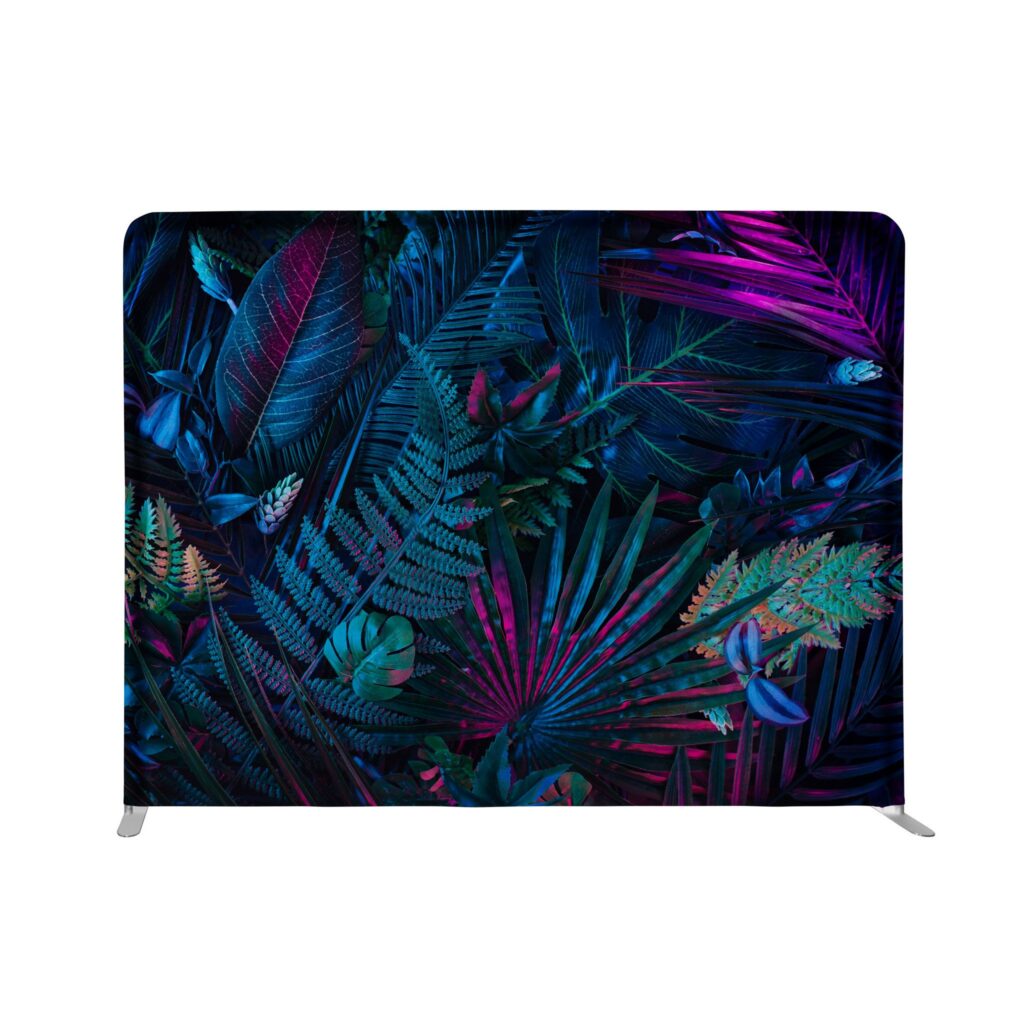 Straight Fabric Back Wall